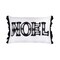 HGTV Home Collection by National Tree Company Christmas Pillow, Black, NOEL, Embroidered, Black Trim, 22 Inch